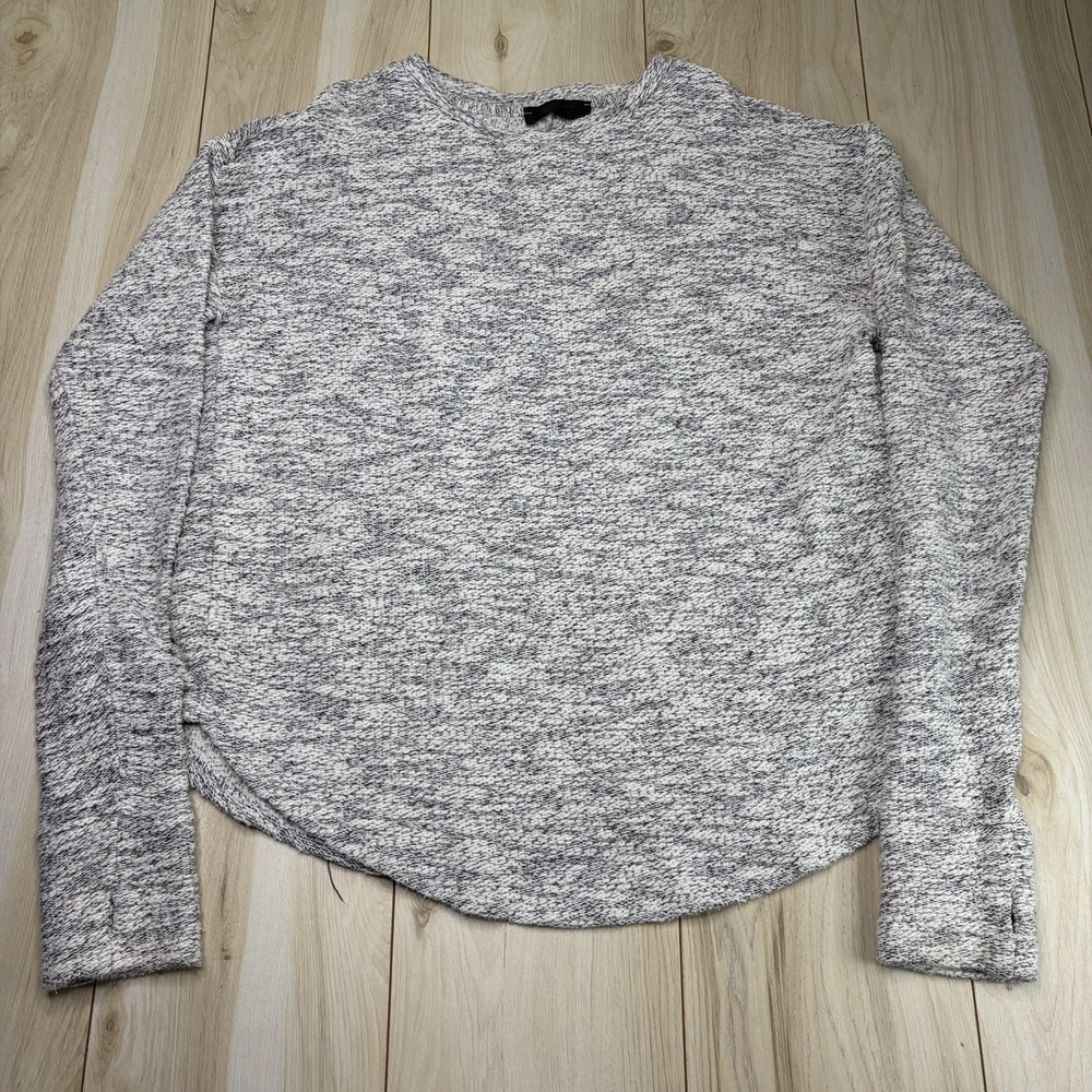 Represent Sweater Mens XL Made in England Terry Grey/White Pullover Crewneck